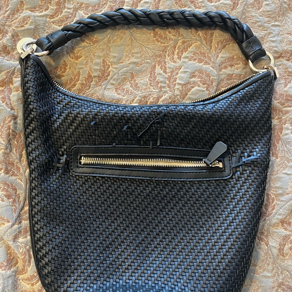 Guess Black Hobo Bag with Textured Finish - Picture 2 of 2